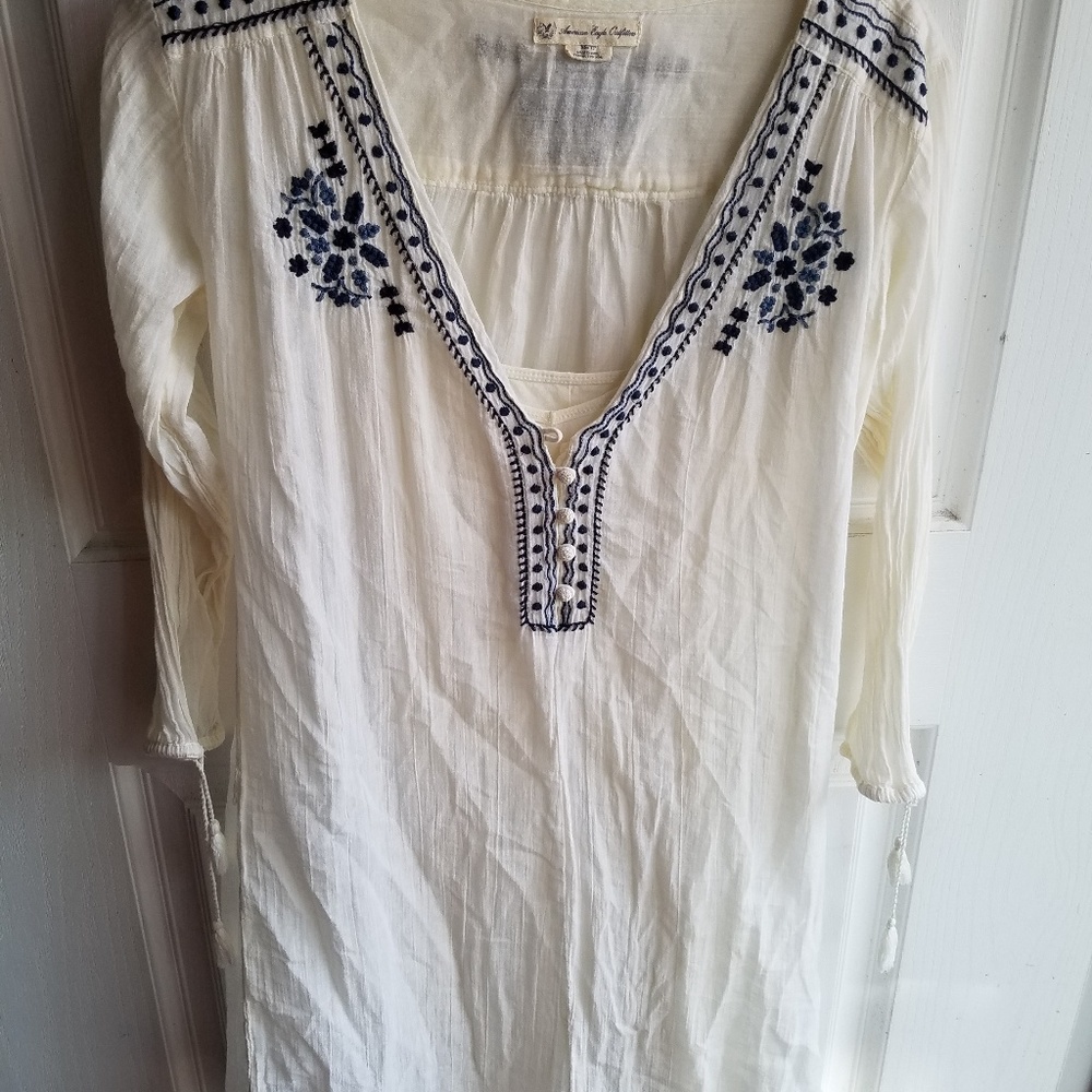 American Eagle Cotton Gauze Dress XS